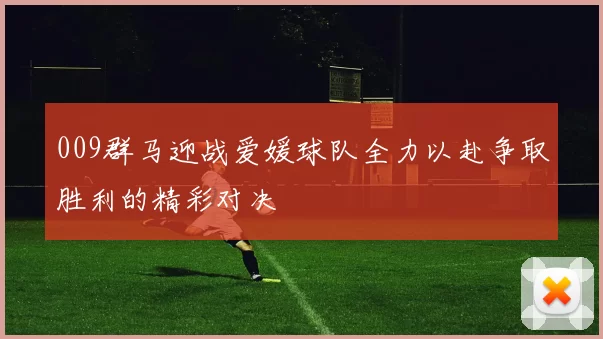 009群马迎战爱媛球队全力以赴争取胜利的精彩对决